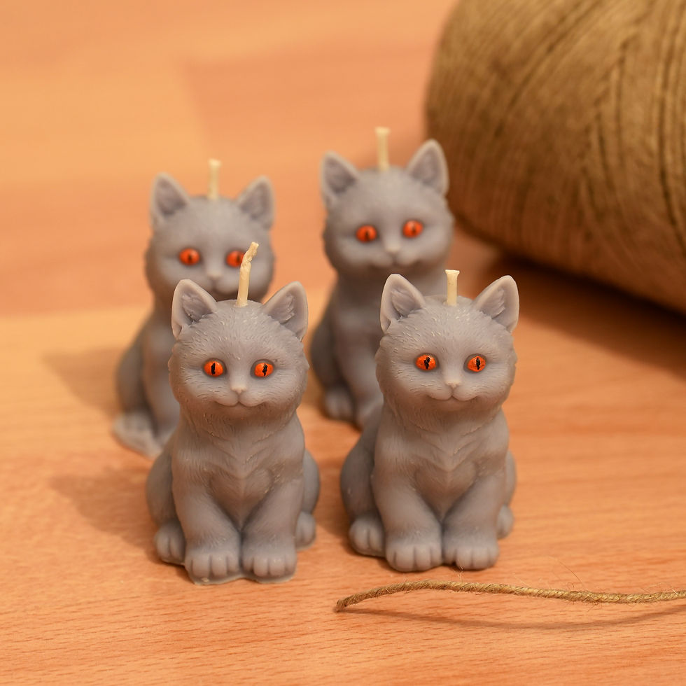 Miniaturbild: Katzen-Kerze