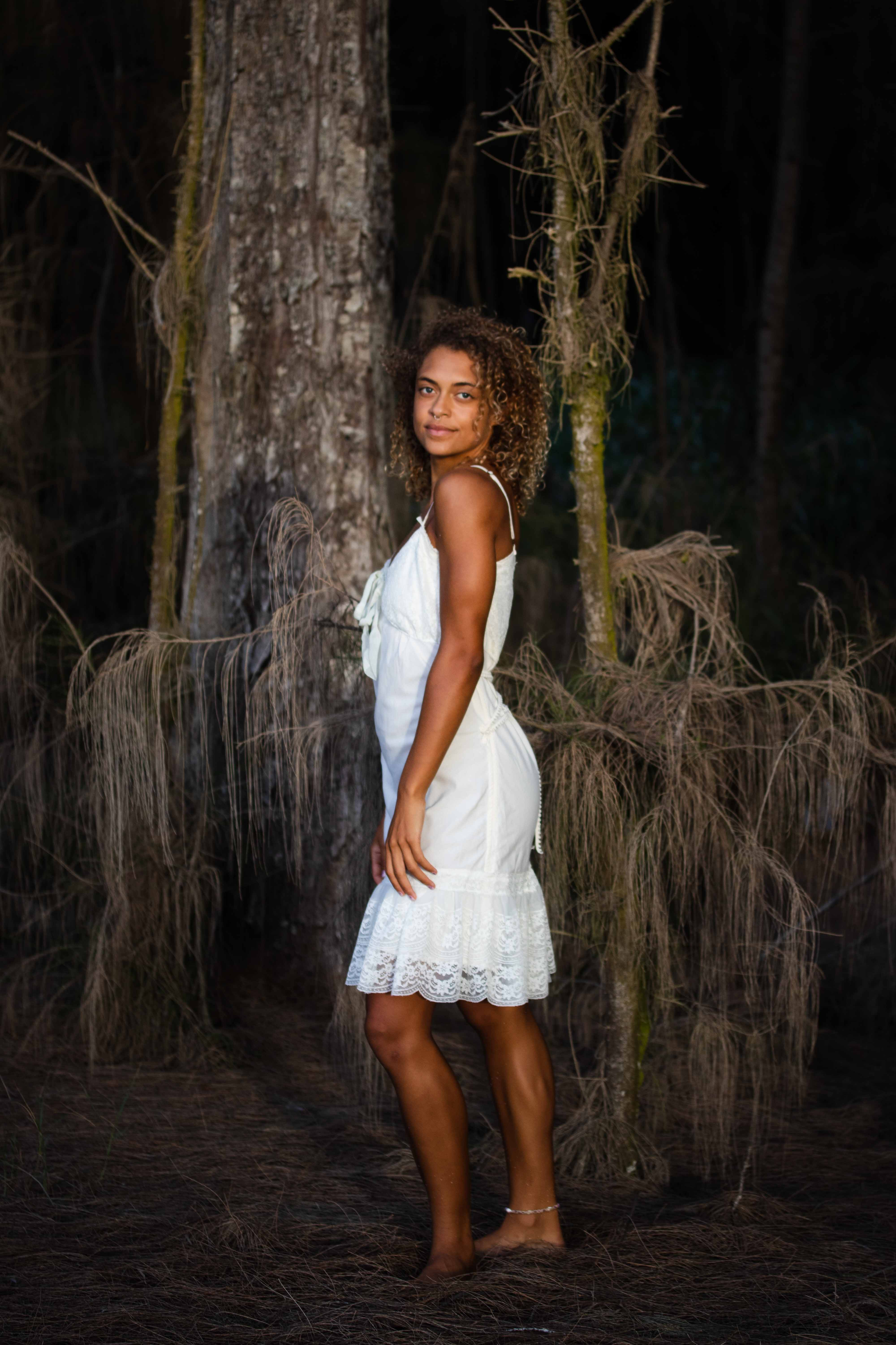 cream lace dress