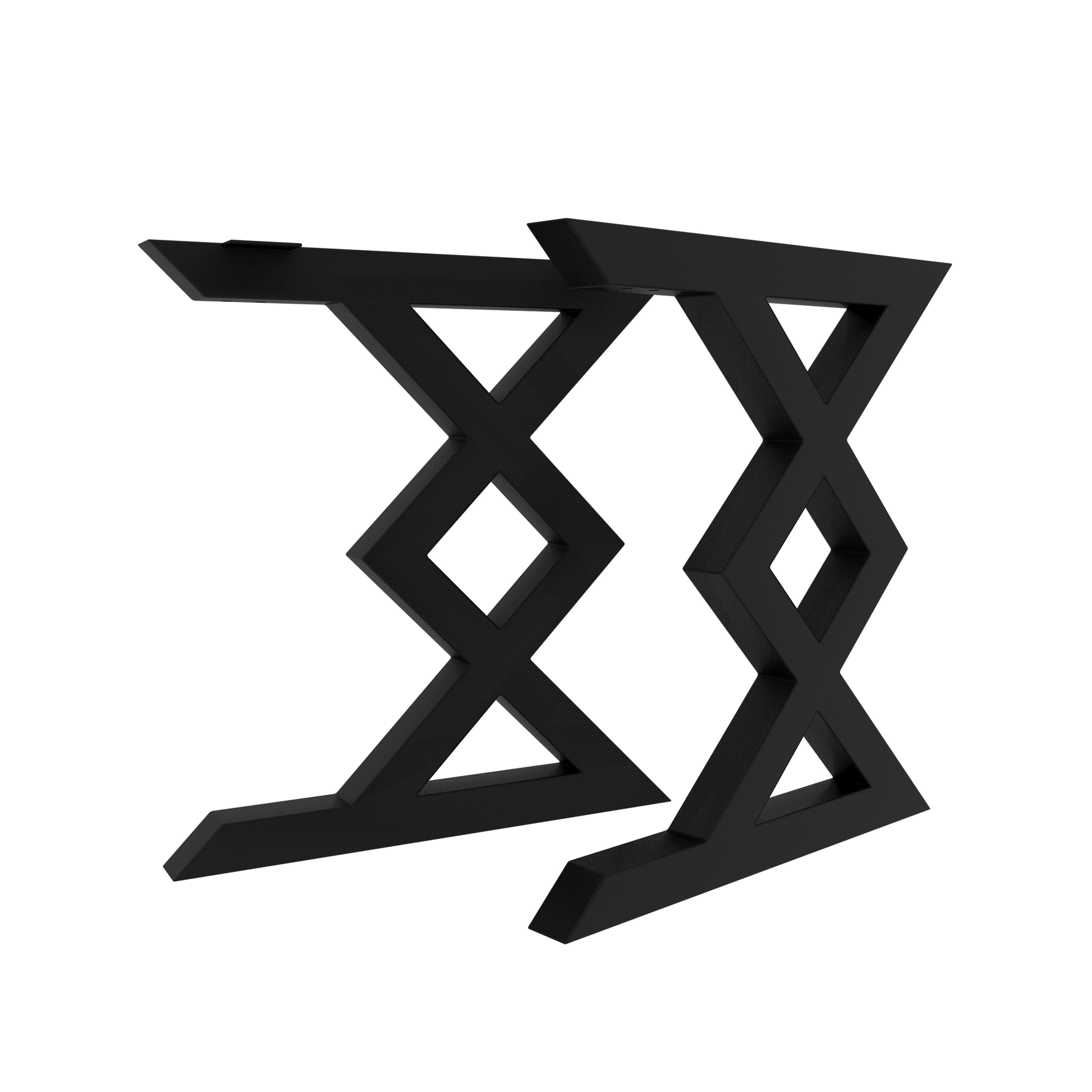 Set de 2 picioare metalice, Twisted