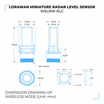 LoRaWAN Miniature Radar Level Sensor - WSLRW-RLC