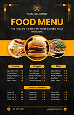 Black and Orange Modern Food Menu .png