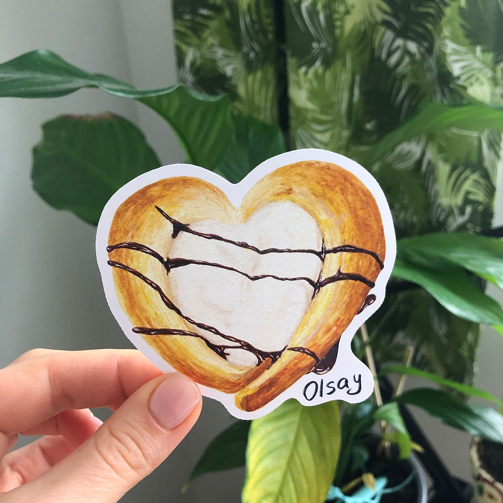 Thumbnail: Heart-shaped pastry sticker
