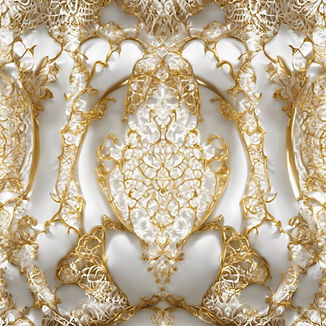 Lacy white Patten with gold high lights.jpg