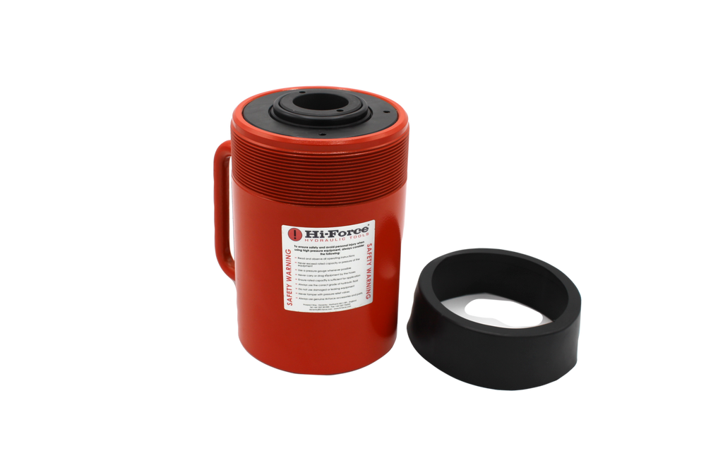 How to repair a leaking, single acting hydraulic ram