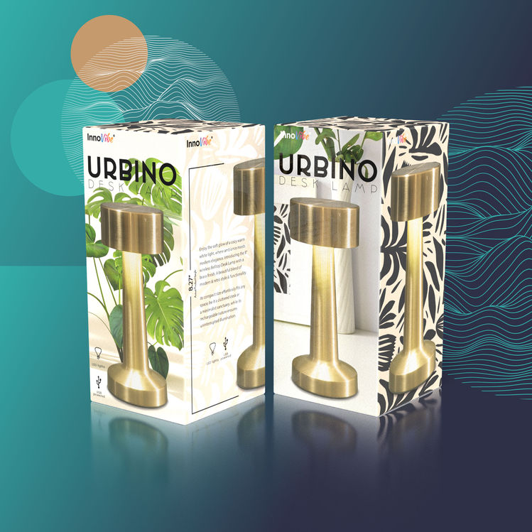 Urbino Desk Lamp Packaging Design