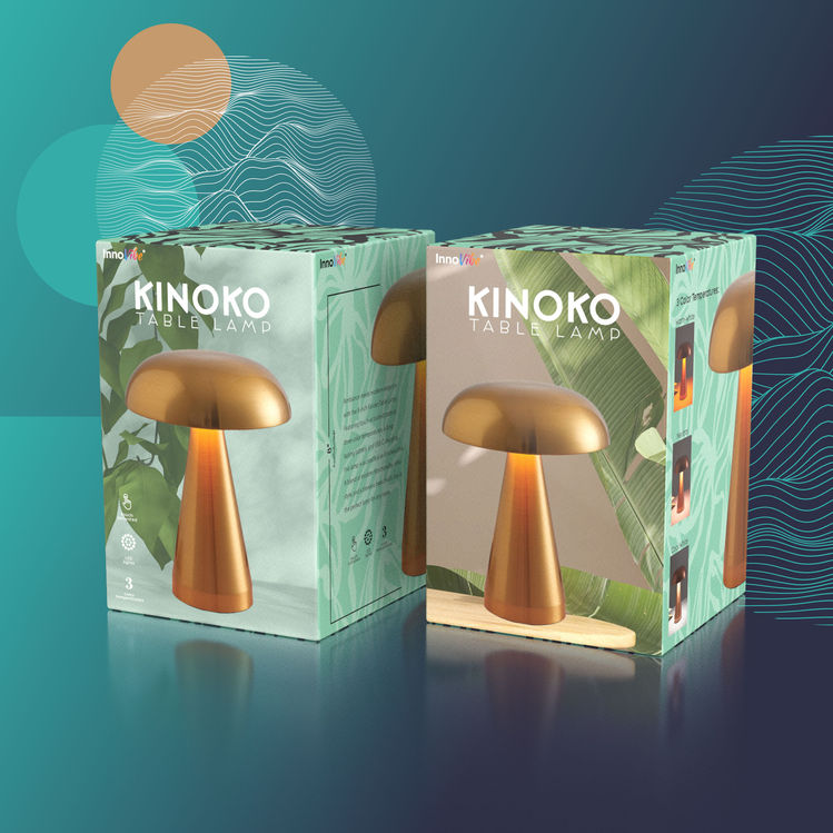 Kinoko Table Lamp Packaging Design