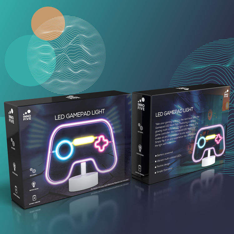 LED Gamepad Light Packaging Design