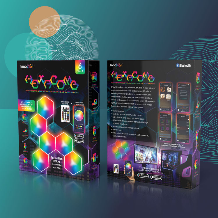 HexaComb Modular LED Light Packaging Design