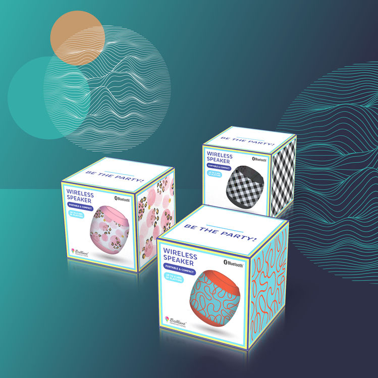 Wireless Speaker Packaging Design Series