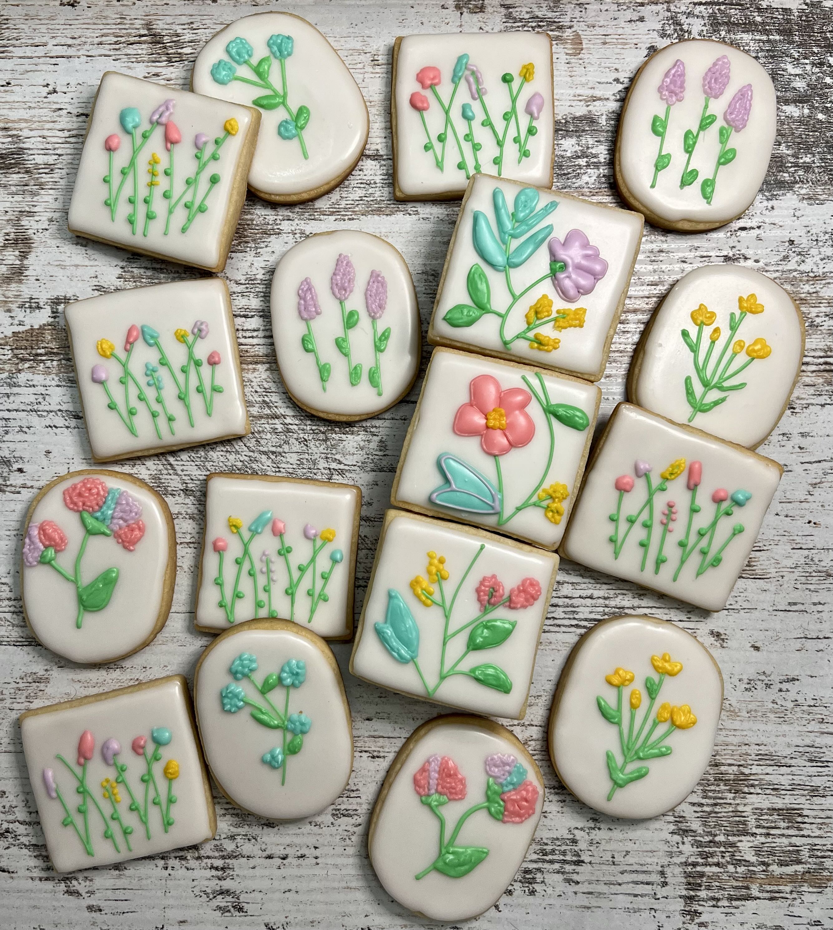 Floral Custom Sugar Cookies