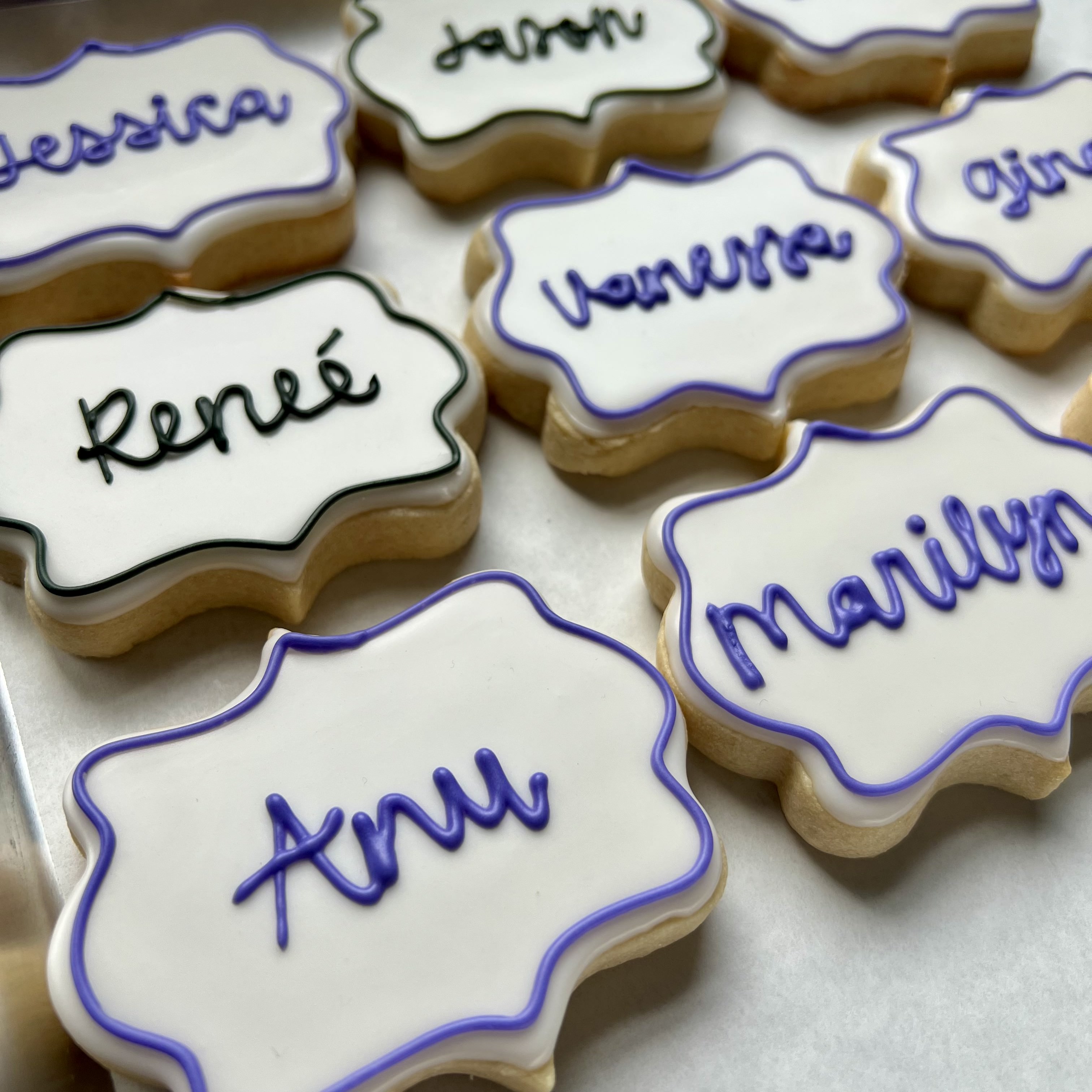 Nameplates Custom Sugar Cookies