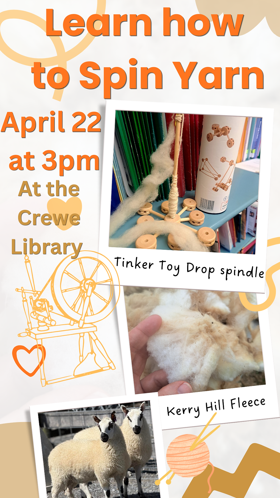 Learn to Spin Yarn Fiber Craft Workshop (1)