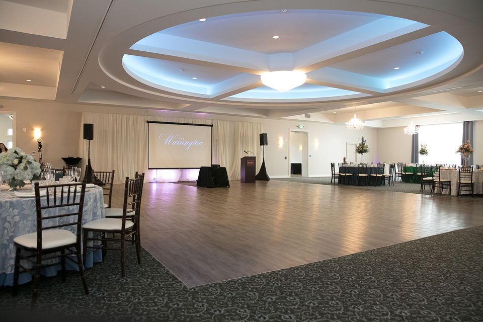 Wedgewood Room Equipped with Projector and Projector Screen for Company Meeting