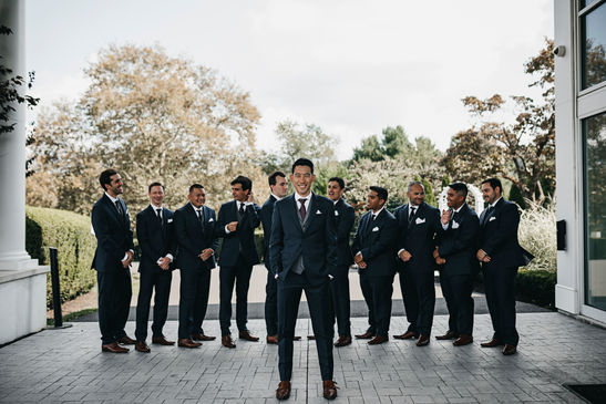 Groomsmen at the Front Foyer