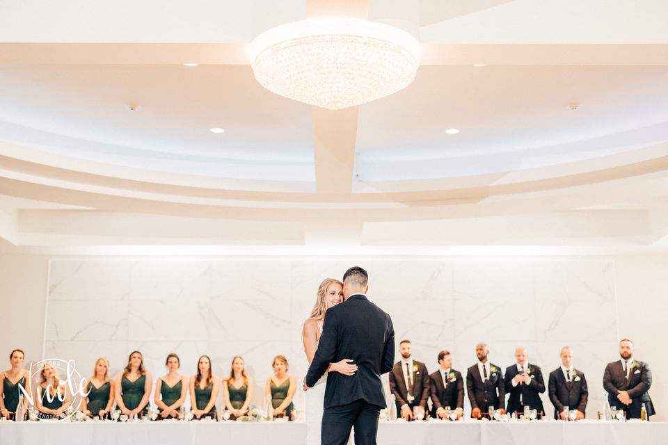 First Dance with Head Table in Wedgewood Room