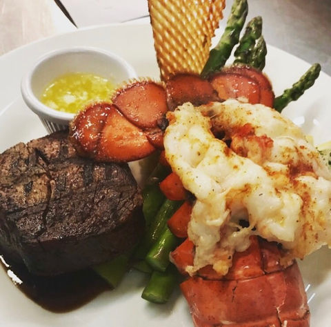 Surf and Turf Filet and Lobster Tail
