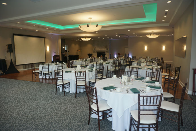 Crystal Ballroom Setup for Company Meeting