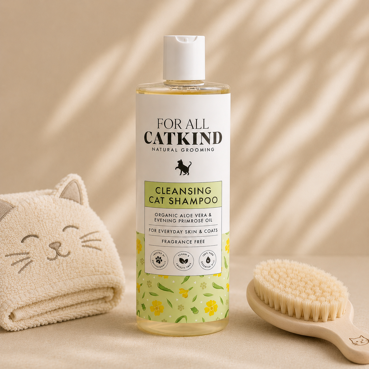 For All CatKind natural cat shampoo bottle