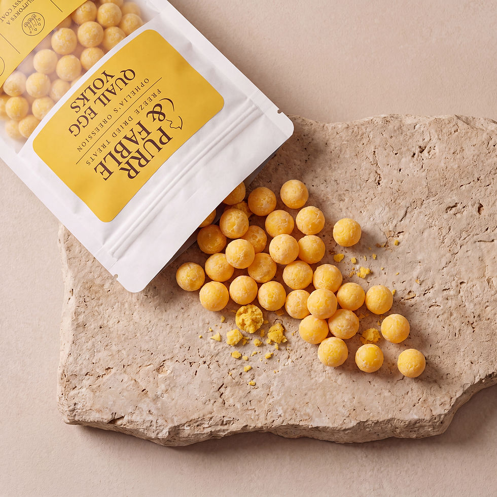 freeze-dried quail egg yolk for cats