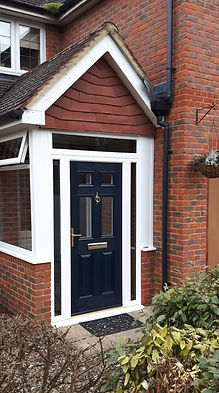 New porch to property using exisiting brick stucture