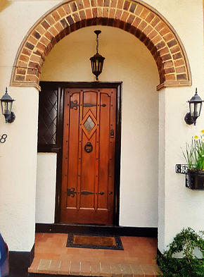 A storm porch entrance before Crystal Clear add a new double glazed porch