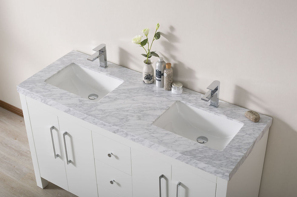 Thumbnail: Adler 60" White Double Sink Vanity