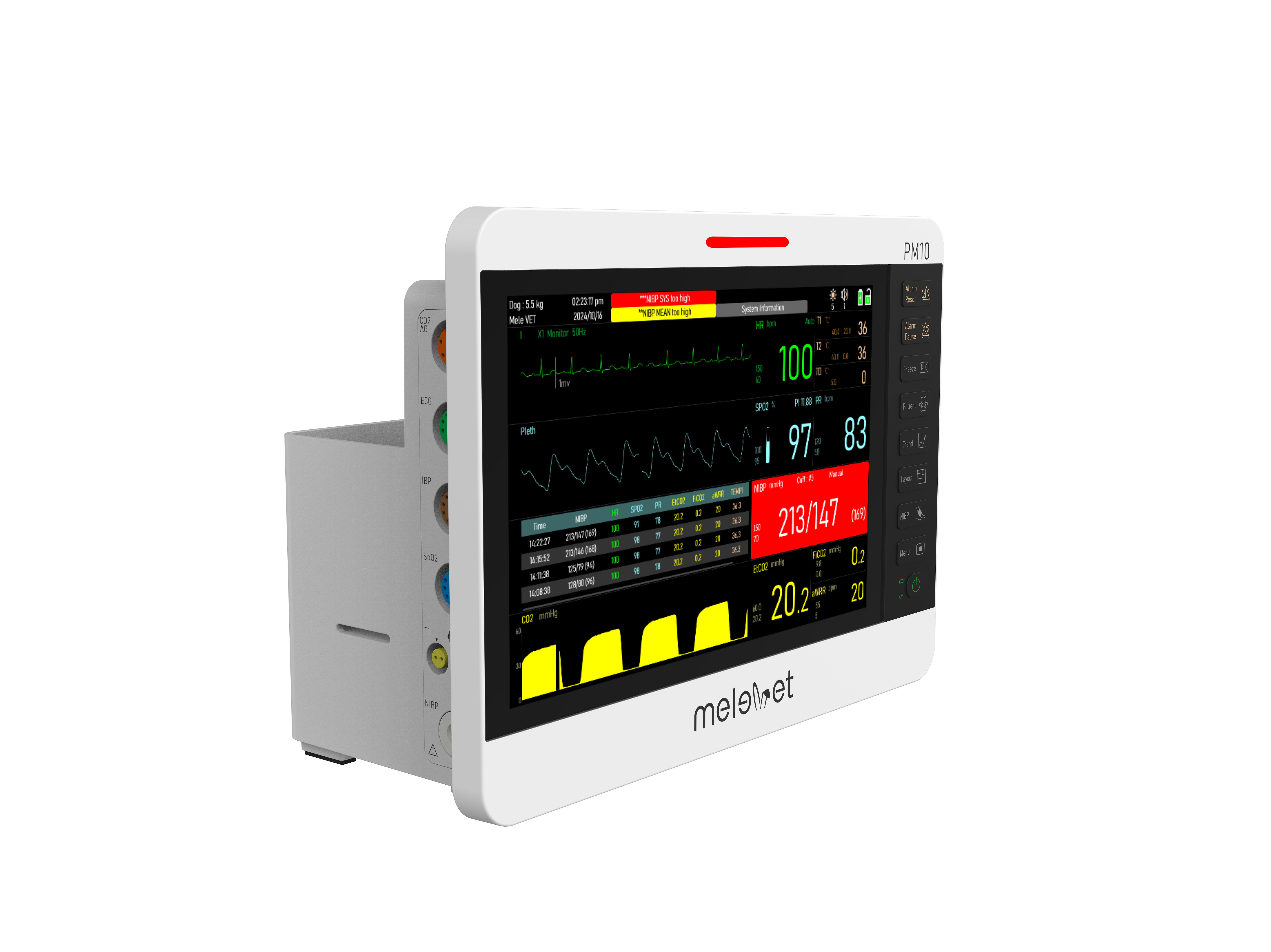 combi-vet® PM10 Veterinär-Patientenmonitor