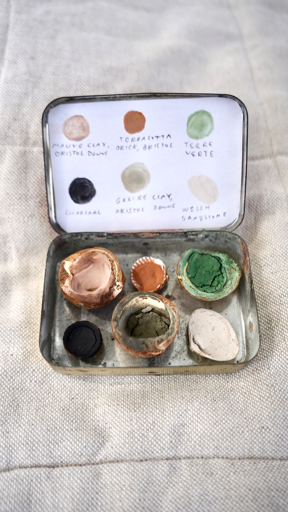 Thumbnail: Natural pigment paint set - Orange 