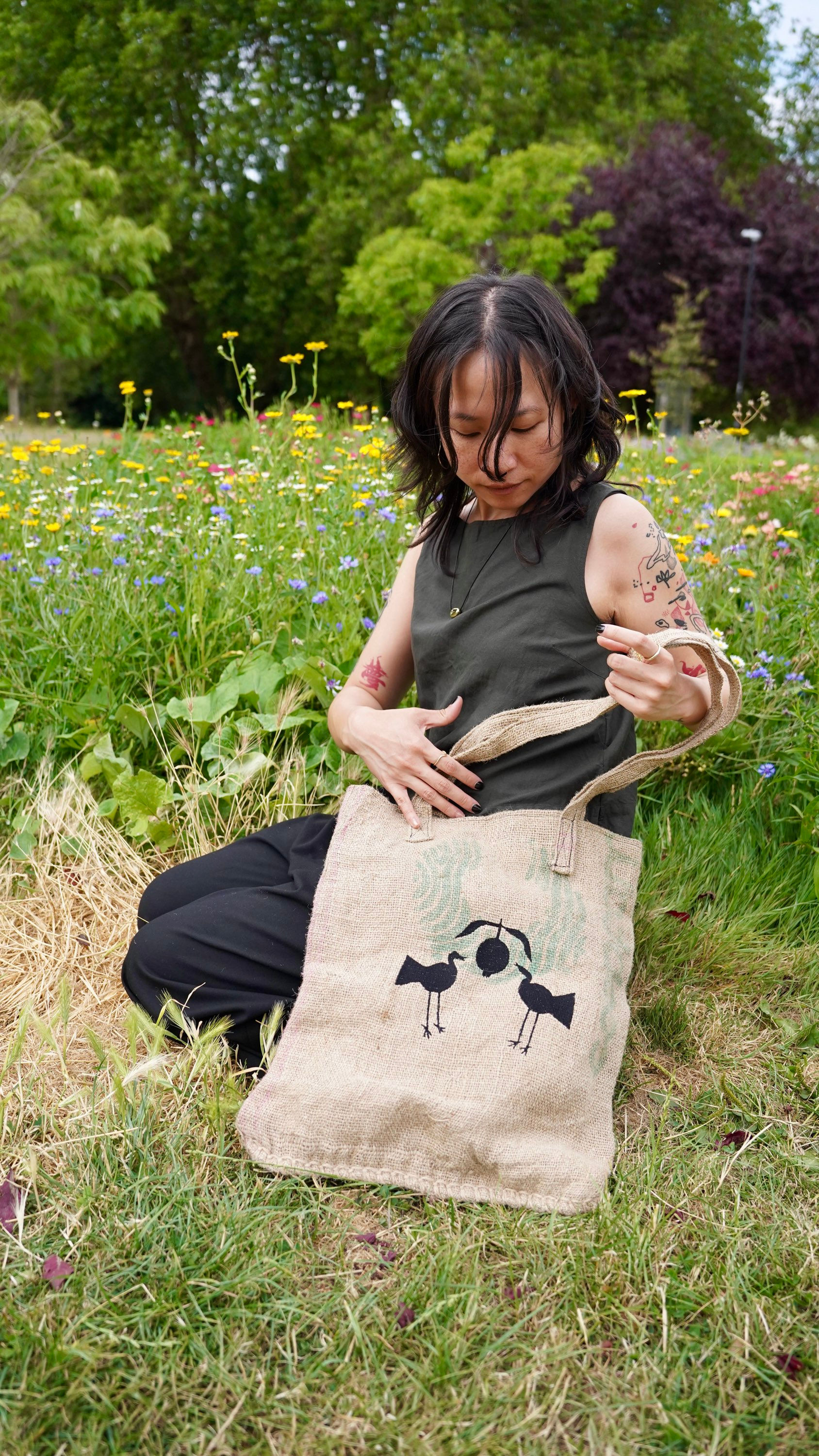 Market Bag - Recycled Coffee Sack 