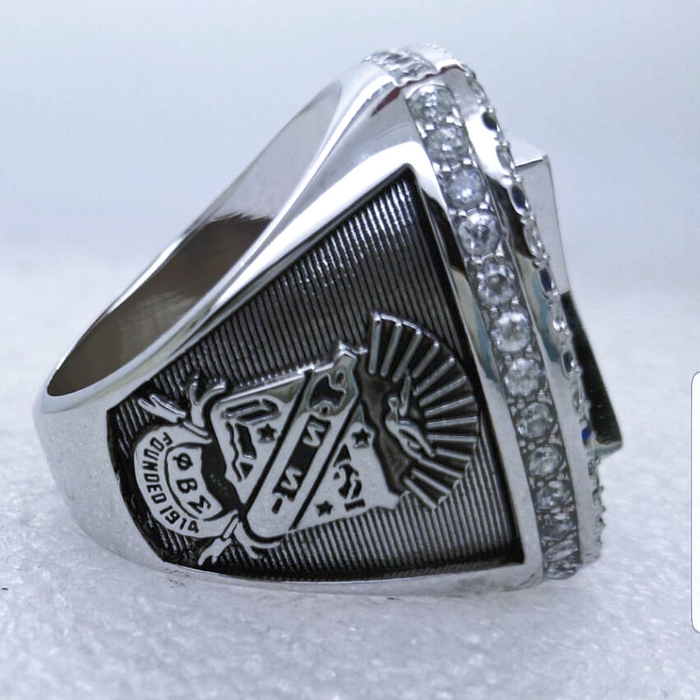 Thumbnail: Oval Blue Stone As Is PHI BETA SIGMA FRATERNITY INC. 