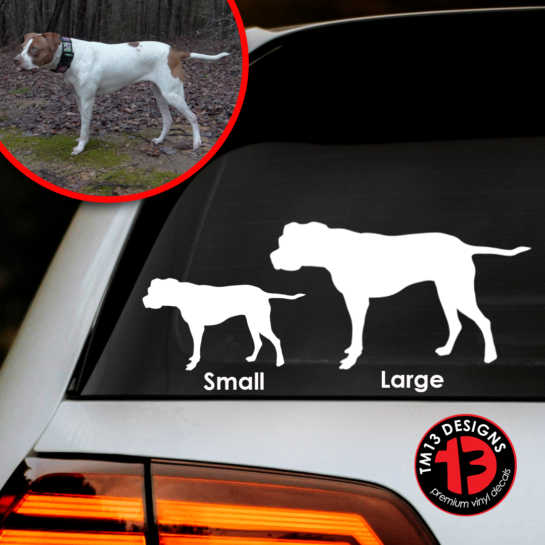 Custom Pet Silhouette Vinyl Decal