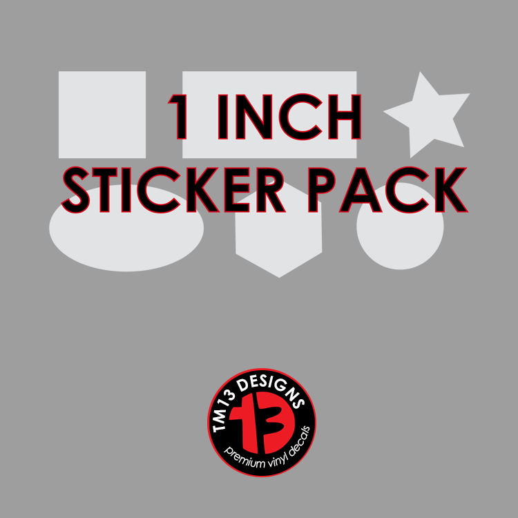 1 inch | Custom Die-Cut Personalized Stickers | Logo Photo Bumper Sticker
