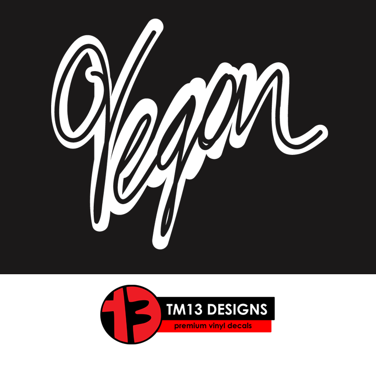 Vegan Textual Decal