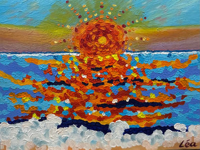 Sunrise 20x30 cm canvass Acrylic
