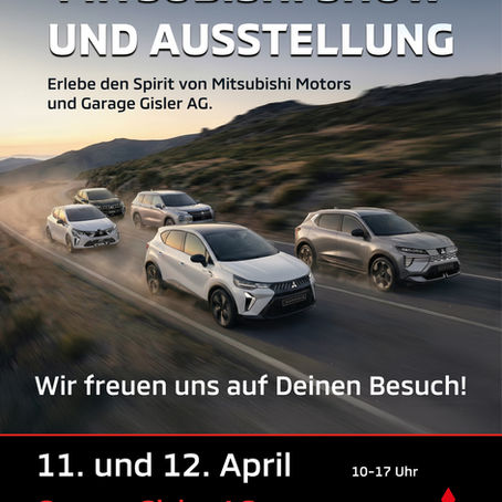 Mitsubishi Show und Ausstellung in Erstfeld