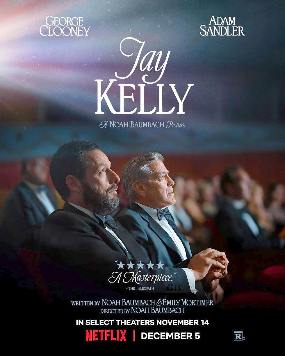 men watching movie clooney sandler jay kelly