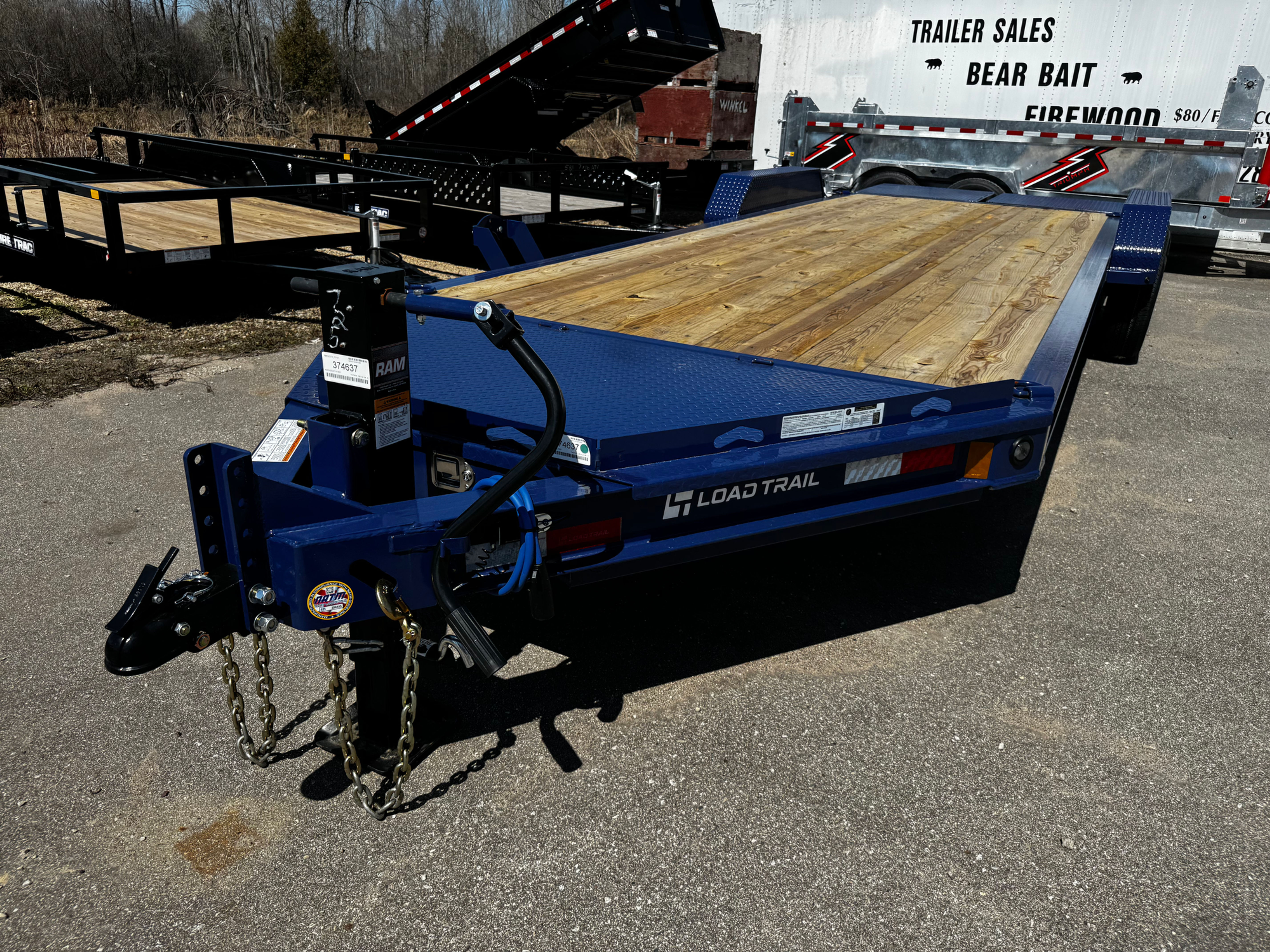 725 83X22 8" IBEAM CAR HAULER NAVY BLUE