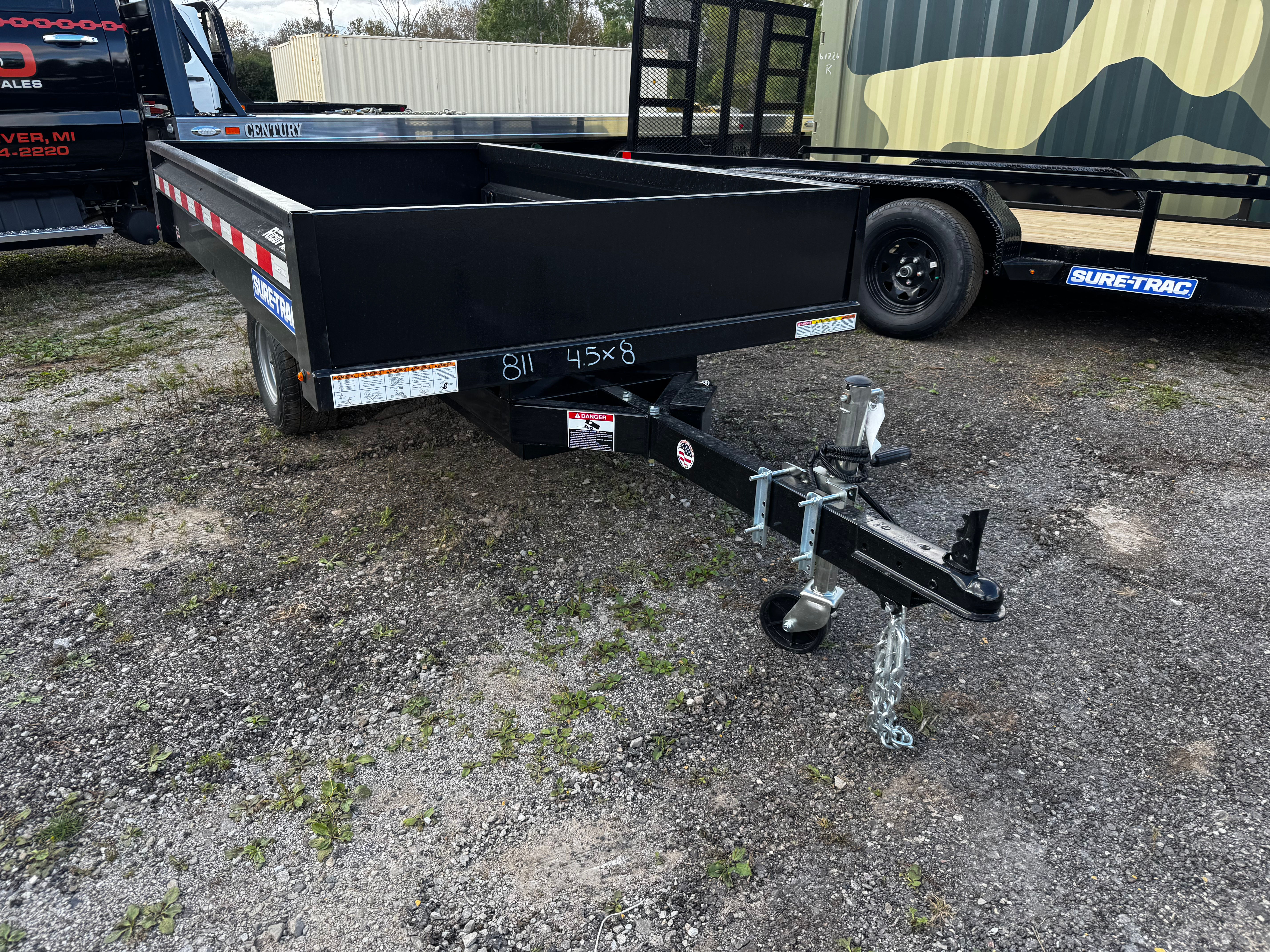 811-2027 Sure-Trac 4.5X8 Utility Dump Trailer