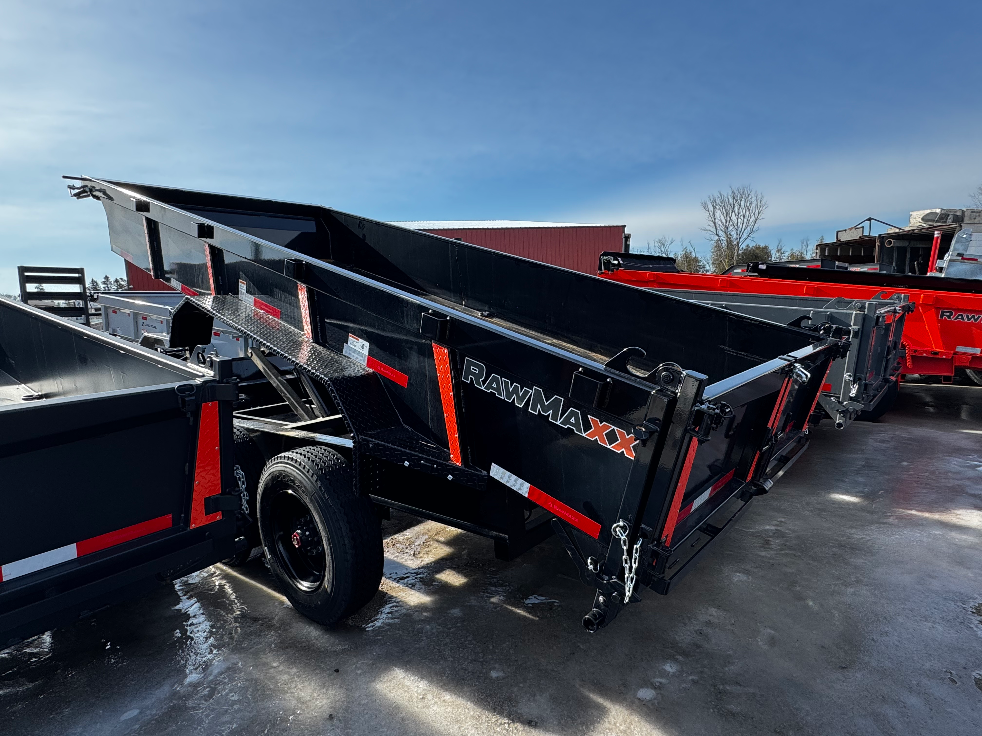 548-2025 RAWMAXX 83"X16' LTX Dump Trailer