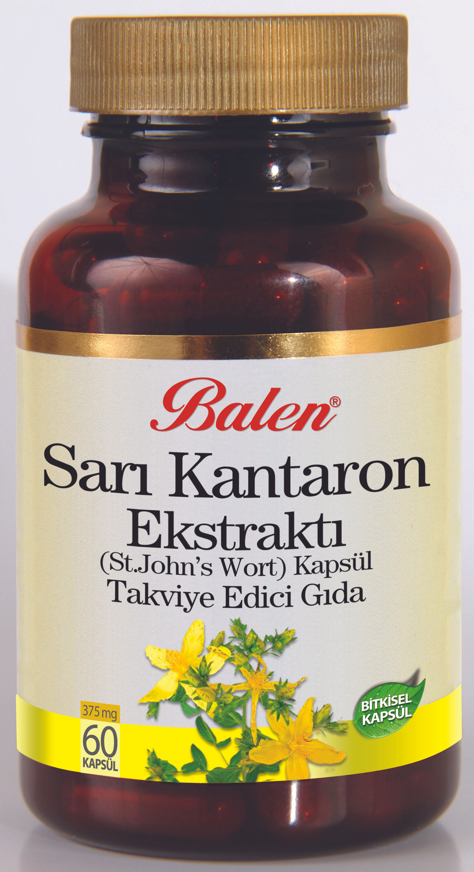 Sarı Kantaron Ekstraktı (St. John's Wort) Kapsül Takviye Edici Gıda