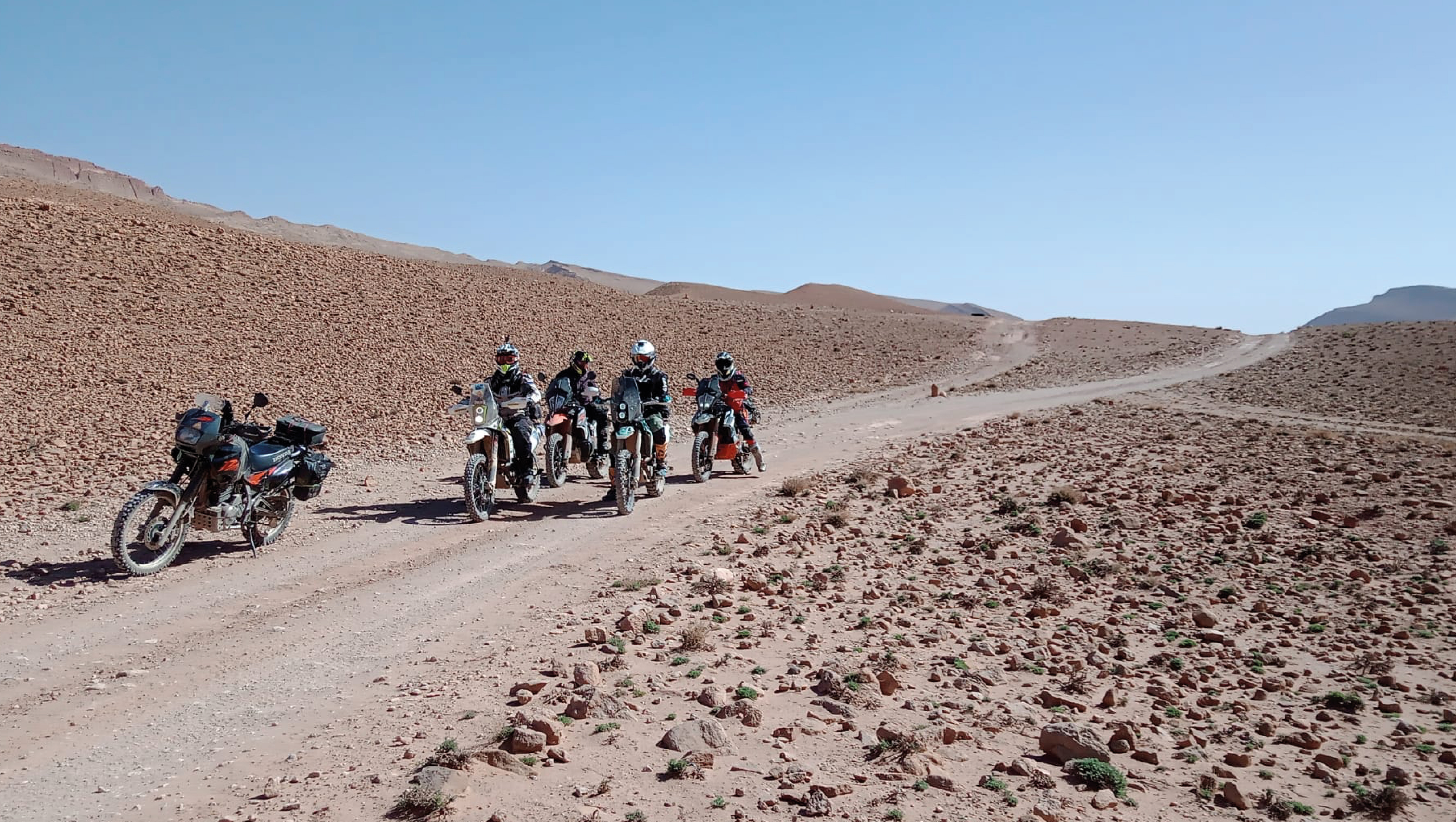 viagens de mota Marrocos off road