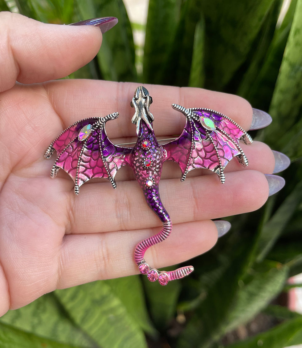 Miniatura: Broche/Pingente Dragão 