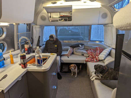 Final Step: Integrating Pets and Workspace into the Airstream for Full-Time Travel