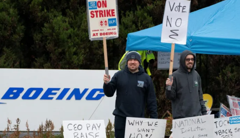Boeing's striking workers have rejected a 35% pay raise offer