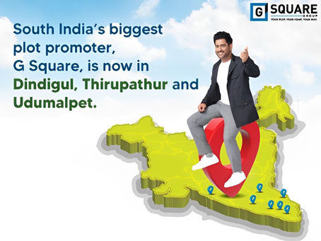 G Square Real Estate Expands Its Reach to Tier-II Cities: Dindigul, Udumalpet, and Tirupathur