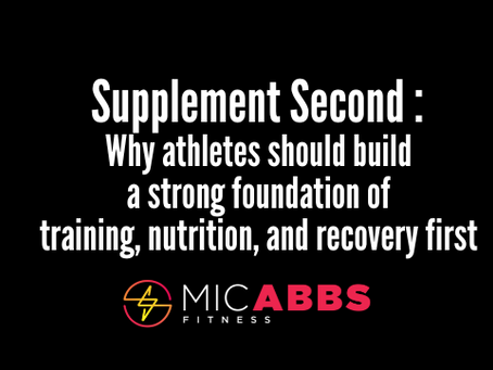 Supplement Second: Why Athletes Should Build a Strong Foundation First