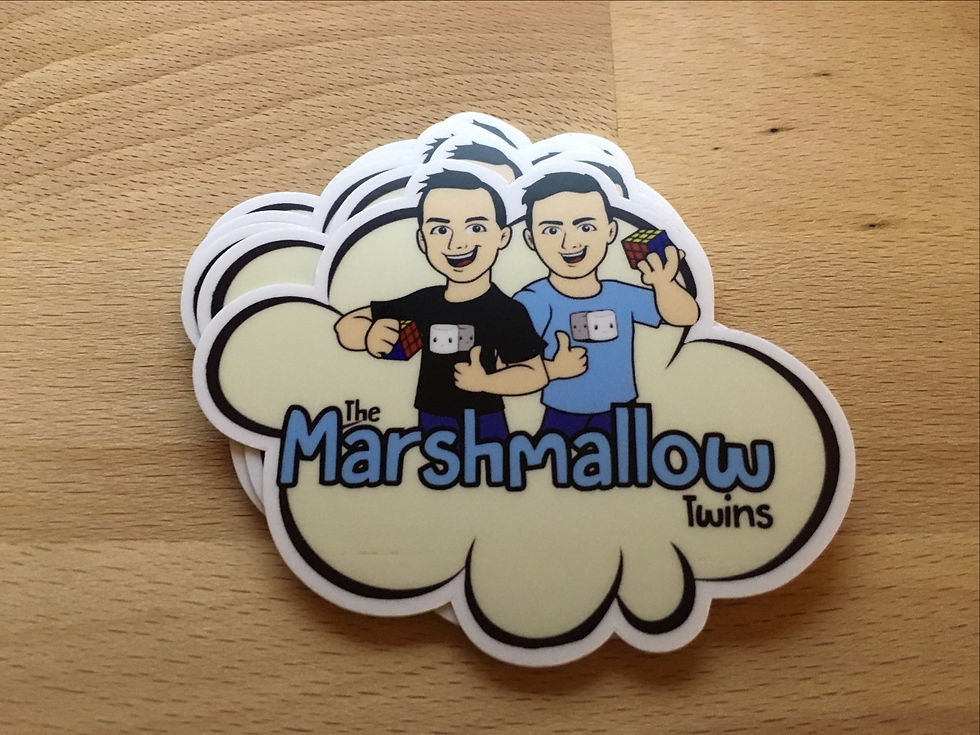 The Marshmallow Twins Sticker - 3" x 2"