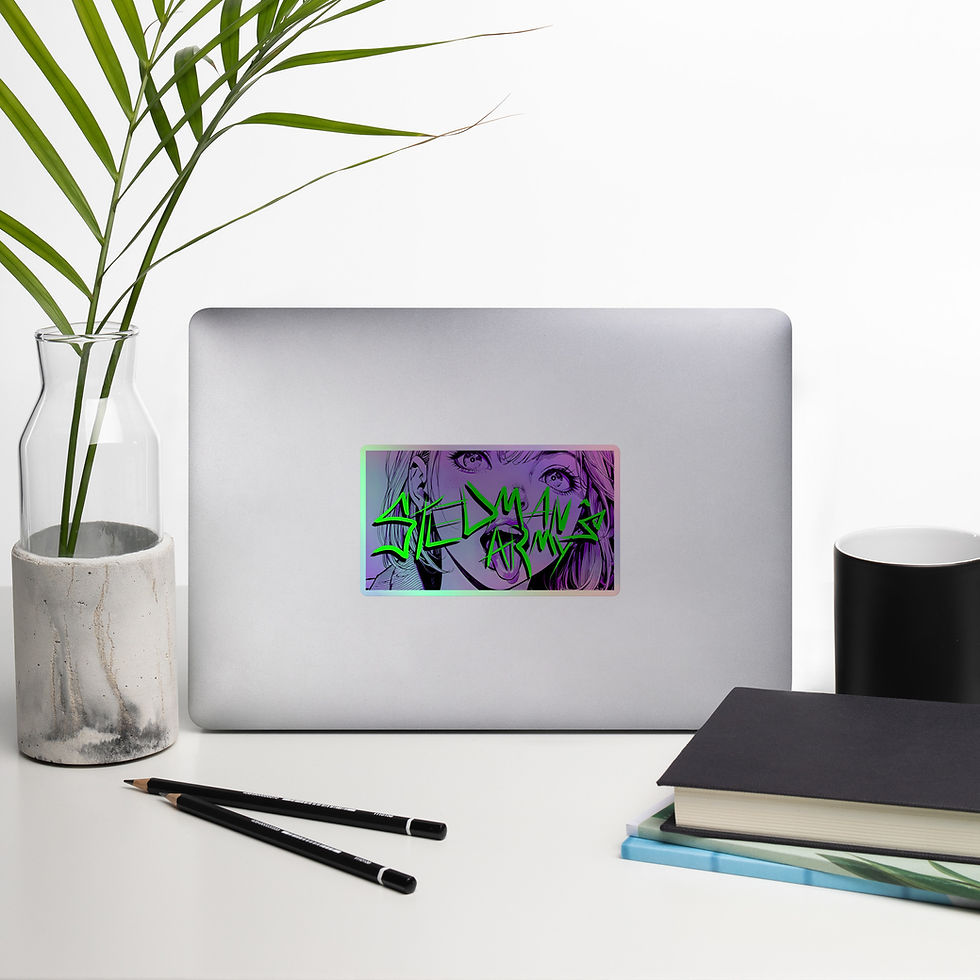 Thumbnail: Stedman's Army "SPIT OR SWALLOW" holographic sticker