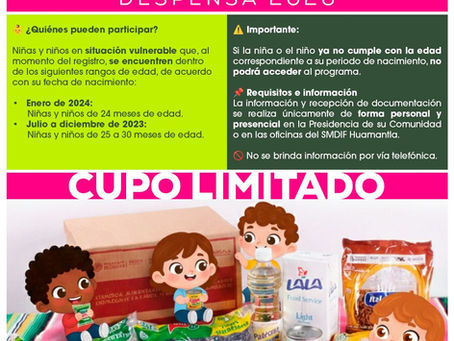 #GraphosCc #Tlx #Noticias #Municipios #Huamantla | SMDIF Huamantla mantiene abierta orientación para el Programa de Apoyo Alimentario para la Primera Infancia 2026