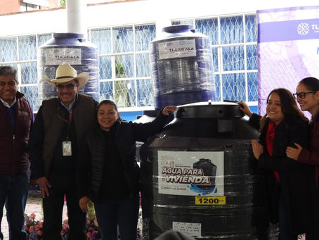 #GraphosCc #Tlx #Noticias #Municipios #Yauhquemehcan | Entregan Ayuntamiento de Yauhquemehcan y SecretarÃa de Bienestar Tlaxcala 130 tinacos a familias